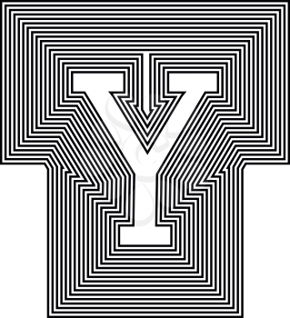 Letter Y  Line Logo Icon Design - Vector Illustration