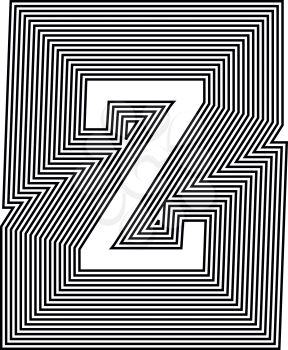 Letter Z  Line Logo Icon Design - Vector Illustration