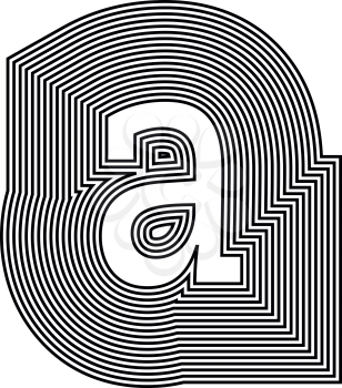 Letter a  Line Logo Icon Design - Vector Illustration
