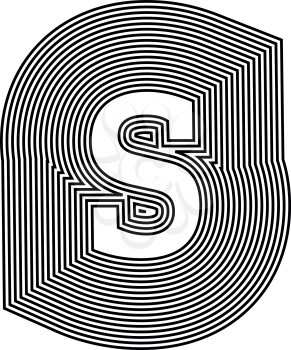 Letter s  Line Logo Icon Design - Vector Illustration