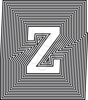 Letter z  Line Logo Icon Design - Vector Illustration
