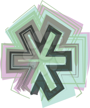 asterisk symbol Line Logo Icon Design - Vector Illustration