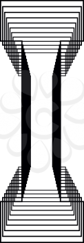 Letter I  Line Logo Icon Design - Vector Illustration