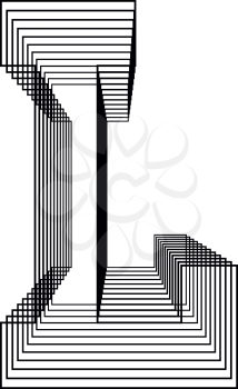 Letter L  Line Logo Icon Design - Vector Illustration
