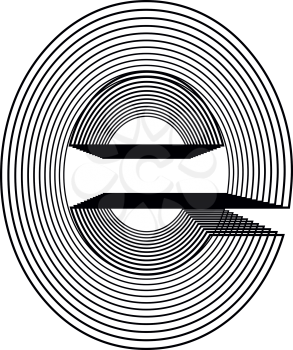 Letter e  Line Logo Icon Design - Vector Illustration