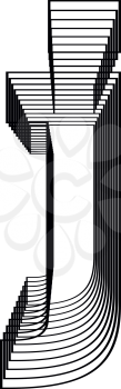 Letter j  Line Logo Icon Design - Vector Illustration