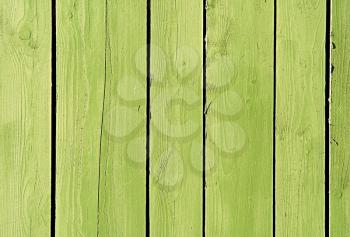 Surface of the green wooden plank. Background image.