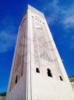 Mosque Hassan II in Casablanca. Largest mosque in Morocco.