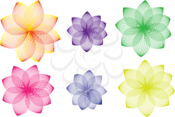 Color variations of floral background.