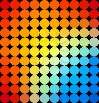 Abstract multicolor dotted background made from small dots.