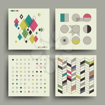 Swiss modernism style trendy music minimalistic 2d vector design for covers, placards, posters, flyers and banner. Card cover in modernism style, illustration of poster for music album