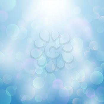 Bokeh blurred light vector background. Defocused blurry effect space illustration