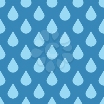 Elegant vector water drops seamless background. Raindrop wet weather illustration
