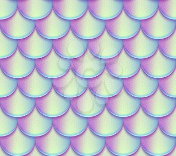Mermaid tail scales vector seamless pattern. Holographic bright fish texture. Mermaid texture background scale fish skin illustration