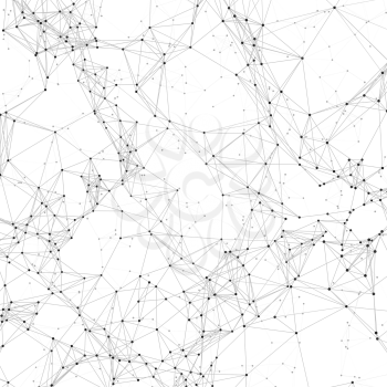 Macro crystal polygonal vector background with chaotic 3d render polygons. Crystal chaotic polygon background illustration