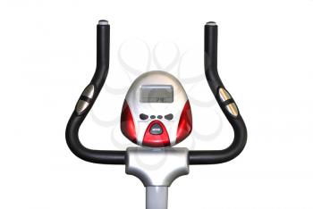 The top part a velosimulator is isolated on a white background