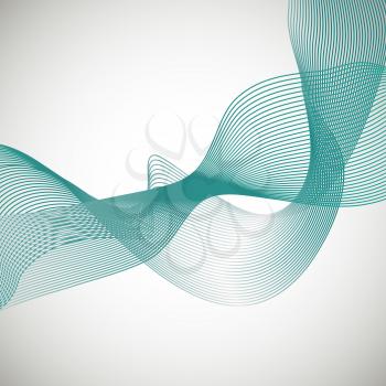 Abstract vector background smoke wave.