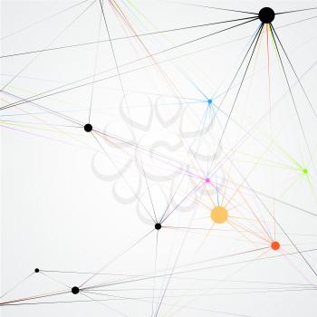 Connect network background with dots and lines.