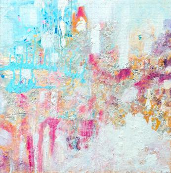 Abstract acrylic painting. Contemporary art. Texture for various background. High resolution photo.