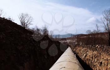 Pipes of a gas pipeline, construction and laying of pipelines for transportation of gas and oil.