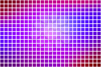 Pink purple blue vector abstract mosaic background with rounded corners square tiles over white