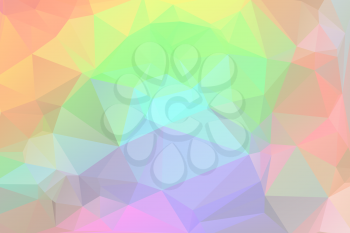 Rainbow abstract low poly geometric background