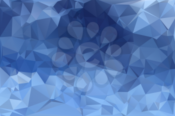 Blue abstract low poly geometric background