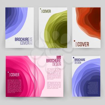 Flyer Design Vector. Abstract Cut Paper.Layout With Modern Elements. Ilustration