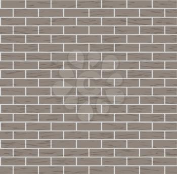Vector Brick Wall Background. Classic Texture Seamless Pattern Illustration Of Brick Wall
