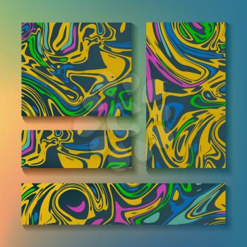 Craft Liquid Texture Vector. Abstract Colorful Background