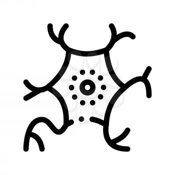 Microscopic Virus Bacterium Vector Thin Line Icon. Medical Science Unhealthy Bacterium Linear Pictogram. Microbe Type Infection Biology Microorganism Contour Monochrome Illustration