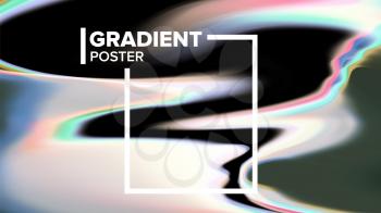 Gradient Fluid Background Vector. Poster Composition. Annual Report. Decoration Art. Liquid Design Illustration