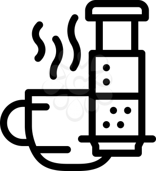 coffee spices icon vector. coffee spices sign. isolated contour symbol illustration