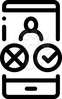 Phone Call Icon Vector. Outline Phone Call Sign. Isolated Contour Symbol Illustration