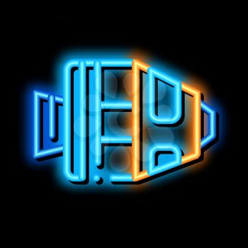 Spaceship Return Unit neon light sign vector. Glowing bright icon Spaceship Return Unit sign. transparent symbol illustration