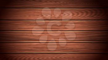Wooden Table Or Floor Background Copy Space Vector. Surface of Brown Wooden Texture. Natural Wood Carpentry Natural Hardwood Plank Material For Desk Or Parquet Realistic 3d Illustration