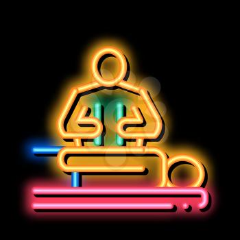 Thailand Relaxation Massage neon light sign vector. Glowing bright icon Beauty Spa Treatment Healing And Healthy Massage sign. transparent symbol illustration