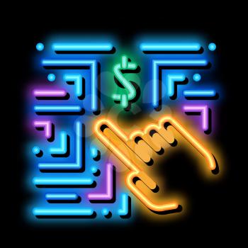 money-making innovation neon light sign vector. Glowing bright icon money-making innovation sign. transparent symbol illustration