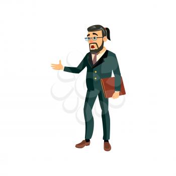 disappointed man fired from company position cartoon vector. disappointed man fired from company position character. isolated flat cartoon illustration