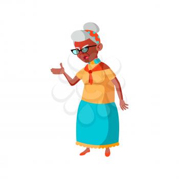 elderly hispanic lady screaming at husband at home cartoon vector. elderly hispanic lady screaming at husband at home character. isolated flat cartoon illustration