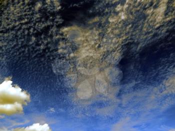 Panorama and cloud view in the sky