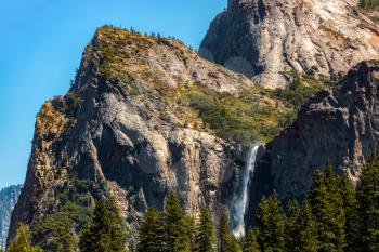 Waterfall in Yosemite on a Summer's Day