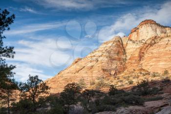 Unusual Mountain in Zion National Park