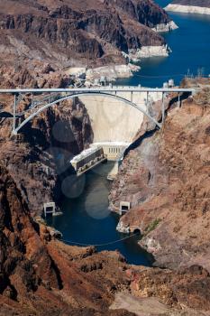 View of the Hoover Dam and Bridge