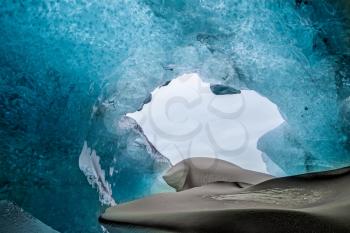 Crystal Ice Cave near Jokulsarlon