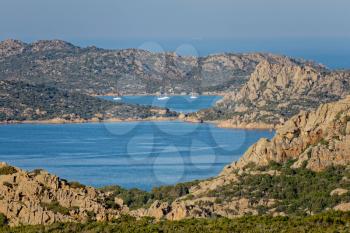 View form Palau in Sardinia