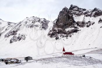 View of the Church at Vik Iceland