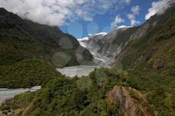 View of the Franz Joseph Glacier