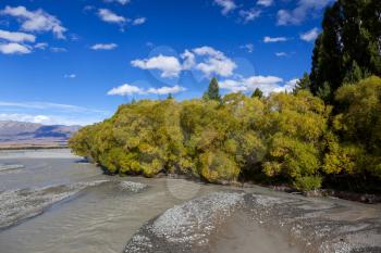 Scenic view of the Waitaki River