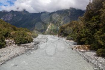 View of the Fox River in New Zealand